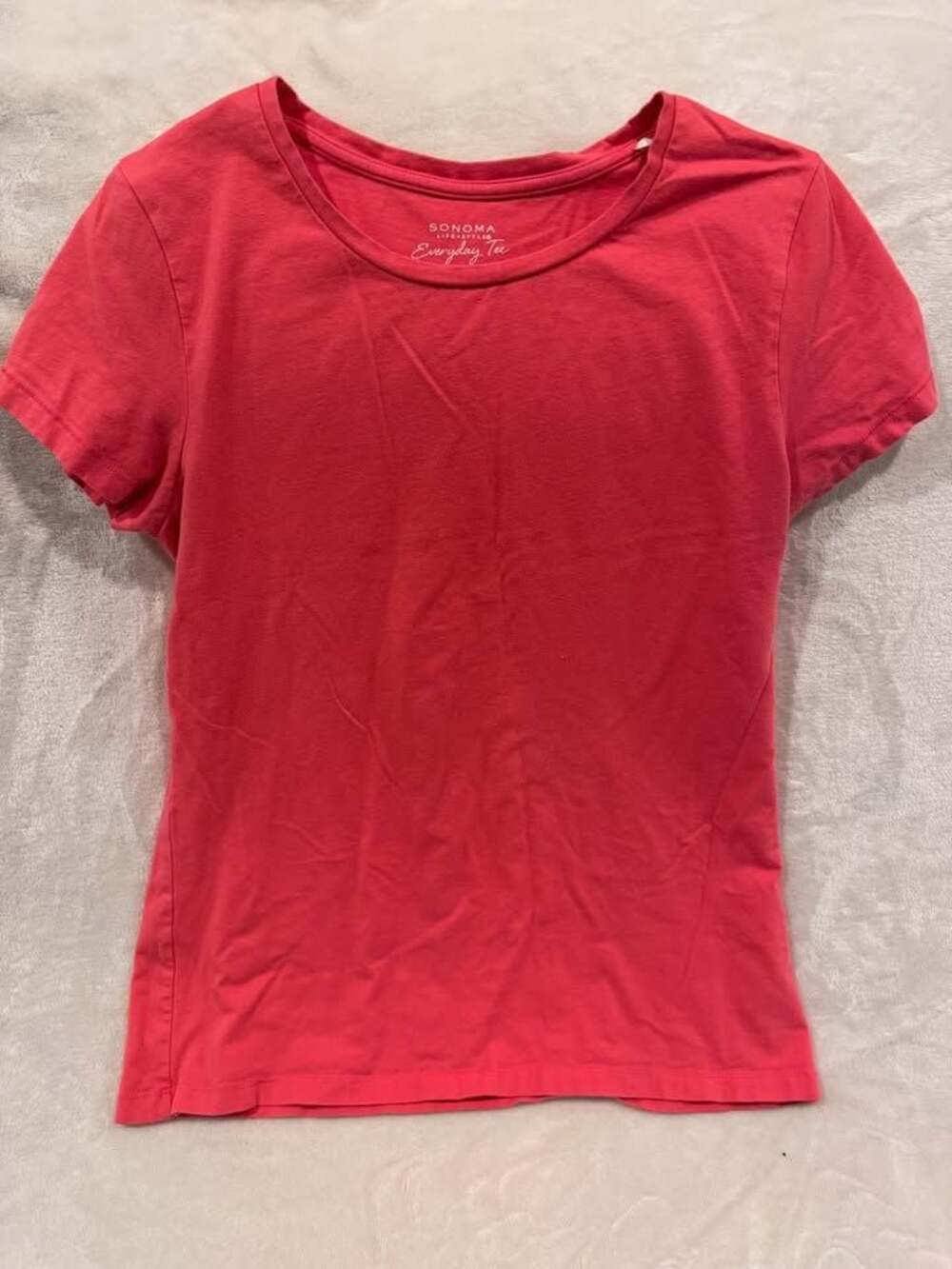 Womens Sonoma Goods for Life Everyday Pink Tee - Size Medium